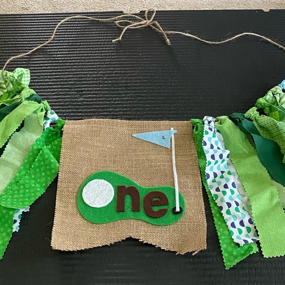 1st birthday golf decoration. - Picture 2 of 5